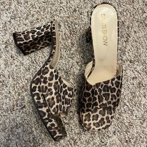 Vintage platform mules